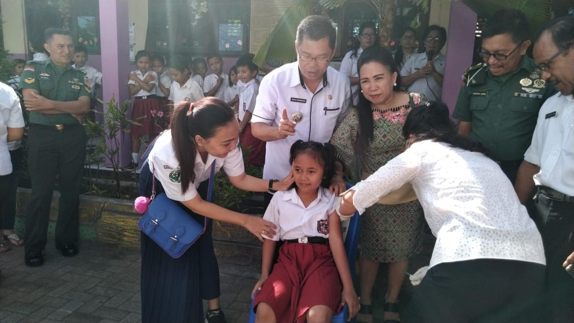 Imunisasi Campak dan Rubella Digagas Kecamatan Talawaan